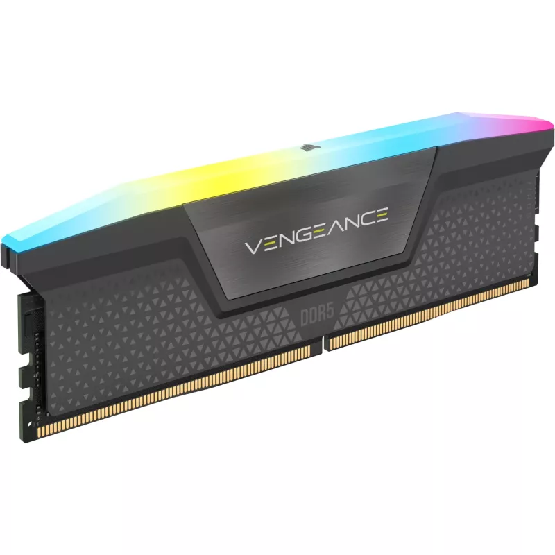 DIMM 64 GB DDR5-6000 (4x 16 GB) Quad-Kit, atmiņa melna, CMH64GX5M4B6000C36, Vengeance RGB, INTEL XMP