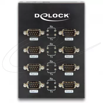 DeLock USB2.0 uz 8 x seriālo adapteri - Seriālais adapteris - USB2.0 - RS-232 - 8 porti (61860)