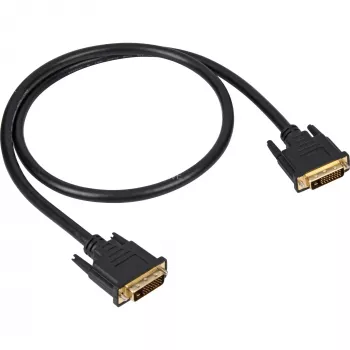 DVI kabelis Sharkoon DVI-D/DVI-D (24+1) 1 m