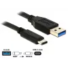 USB kabelis DeLOCK 1m USB3.1-C/USB3.1-A 83870