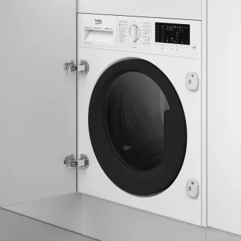 Veļas mazgājamā-žāvējamā mašīna BEKO B5DBT68547W iebūvējama, 8 kg mazgāšana / 5 kg žāvēšana, 1400 apgr./min