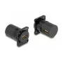 DeLOCK D-Type modulis HDMI sievišķais uz sievišķais 90° leņķī melns