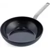Wok/Cepamā panna GreenPan CC006388-001, apaļa, 28 cm, melna, bez PFAS