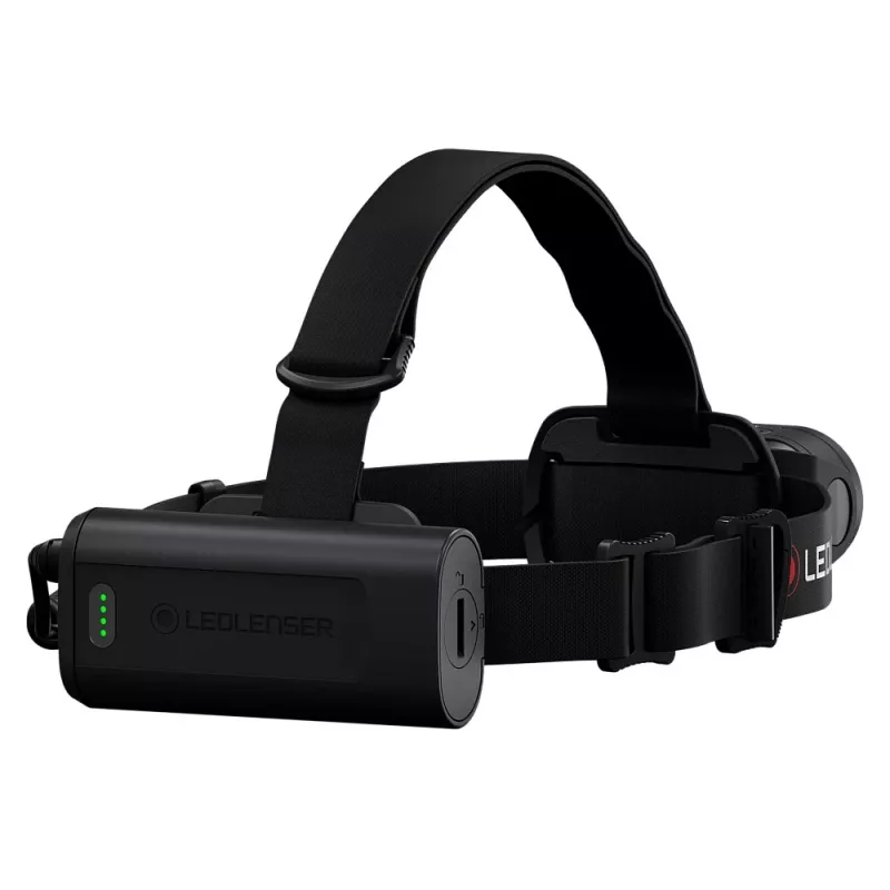 Led Lenser H19R Core melns galvas lentei piestiprināms lukturis