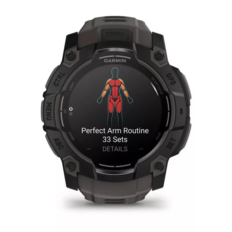 Garmin Instinct 3 AMOLED 3.3 cm (1.3) 50 mm Digitāls 416 x 416 pikseļi Skārienjūtīgs Melns GPS (satelīts)