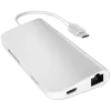Satechi USB-C daudzportu adapteris 8K ar Ethernet V3 kosmosa pelēks (ST-P8KEM)