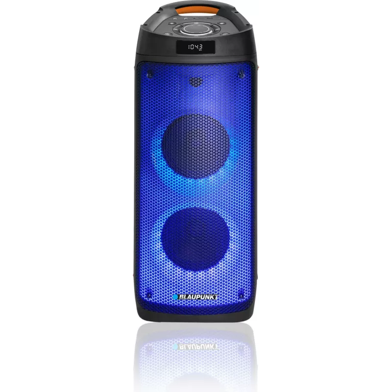 Sistēmas audio PLL FM USB/SD/BT 2xKaraoke FULL LED PartyBox