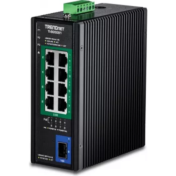 TRENDnet TI-BG5091 - Versija v1.0R - Slēdzis - rūpniecisks - 8 x 10/100/1000/2.5G (PoE++) (TI-BG5091)