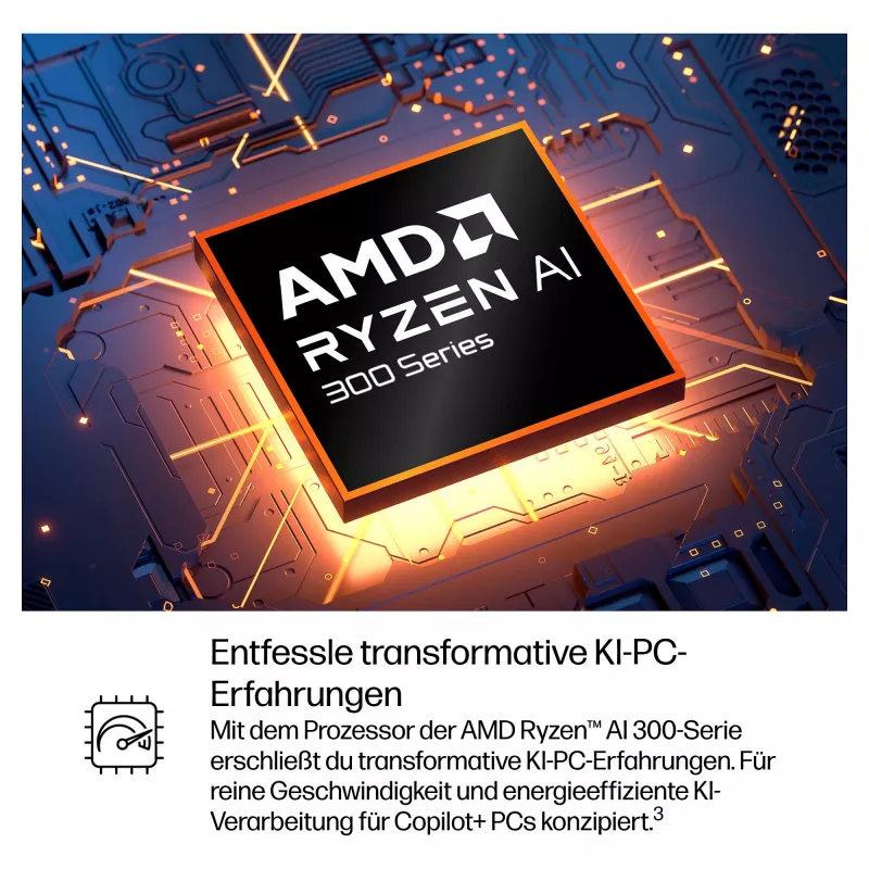 HP OmniBook BZ8L0EA 16 piezīmjdators - 5 GHz 40,6 cm - 1 TB SSD - 32 GB RAM - skārienekrāns - Windows 11 Home (BZ8L0EA#ABD)