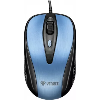 USB vadu pele, 4 pogas, optiska, simetriska, zila