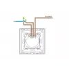 Pieskāriena slēdzis Spring One Way Glass Melns — modelis 0