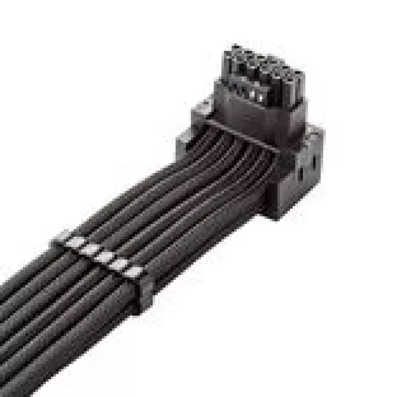 CableMod C-Series Pro Connection kabelis - Variant A, 90°, 16-Pin to 4x8-Pin PCIe, melns
