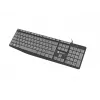 Vadu pilna izmēra tastatūra NATEC NKL-1507 USB QWERTY US International pelēka/melna, 105 taustiņi, cipartastatūra