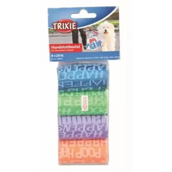 Vienreizējās suņu ekskrementu somiņas Trixie TX-22844 — 8 ruļļi × 20 somiņas (160 gab.), plastmasa, 220 g