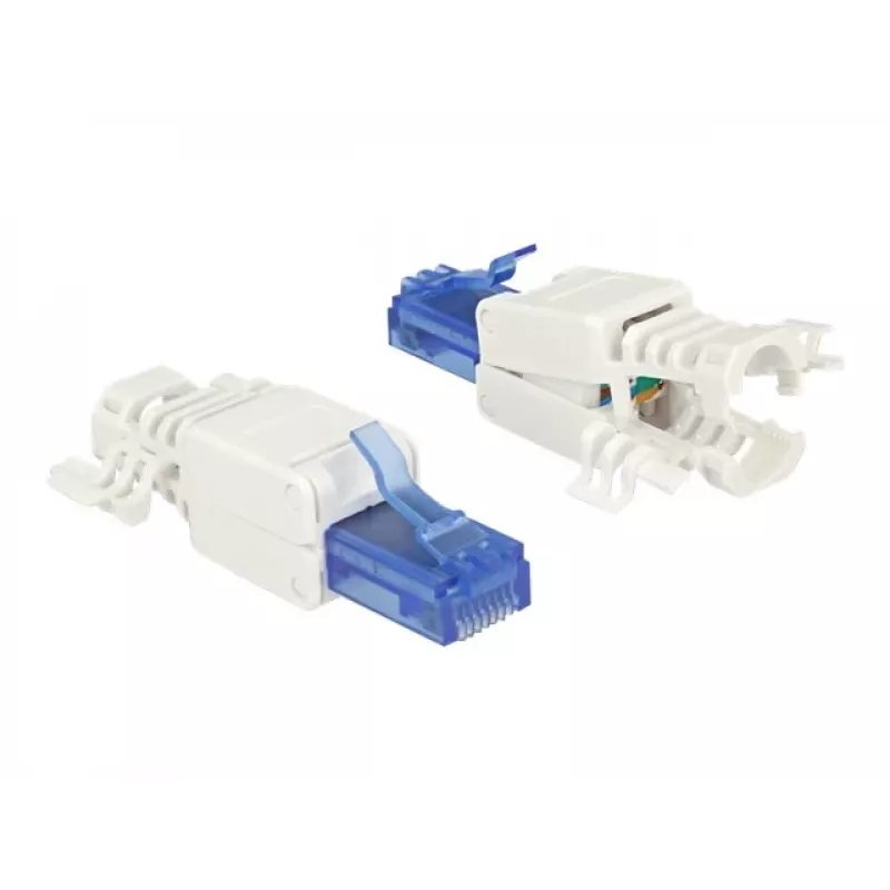 RJ-45 vada savienotājs DeLOCK 86417 zils balts