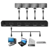 Qoltec 51799 Aktīvais HDMI sadalītājs 4 x HDMI 4K x 2K | 6Gb/s | 60Hz