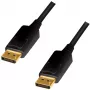LogiLink CD0103 DisplayPort kabelis DP/M – DP/M, 4K/60 Hz, CCS, melns, 5 m (CD0103)