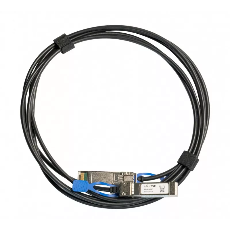 Tīkla kabelis MikroTik XS+DA0001 SFP/SFP+/SFP28 InfiniBand 1 m melns