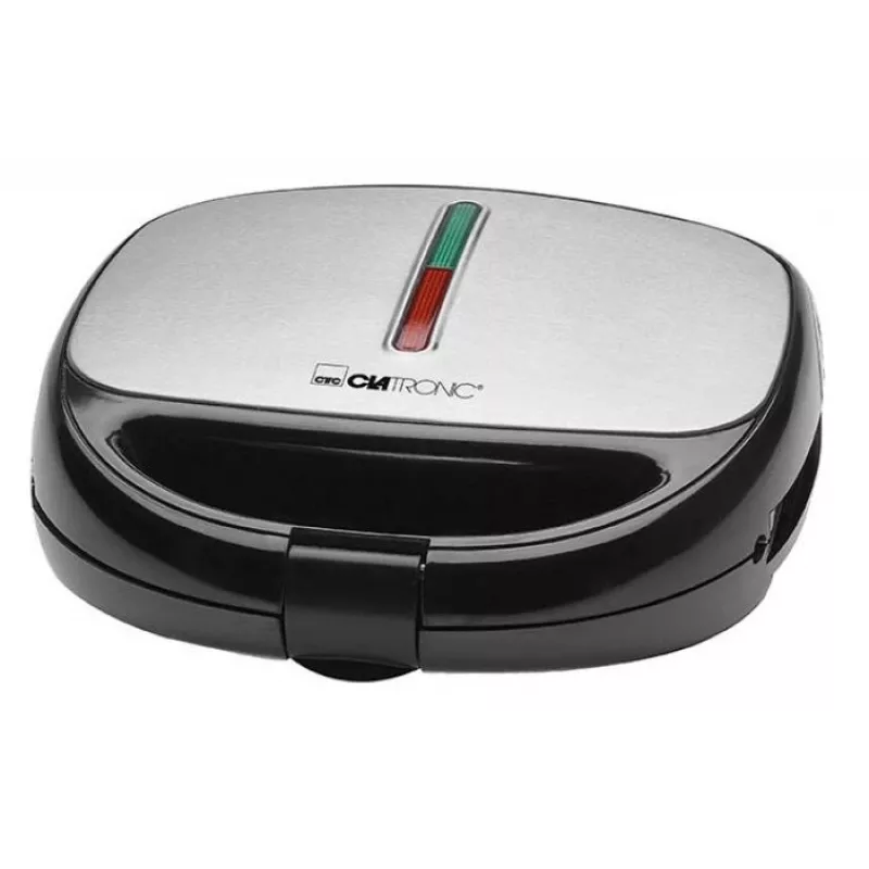 Clatronic ST/WA 3670 sviestmaižu cepamierīce 800 W Melna, nerūsējošais tērauds