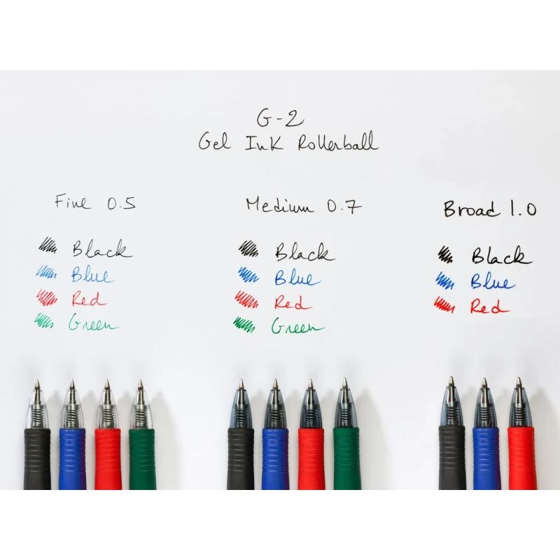 Pilot BL-G2-7 Zaļa gēla pildspalva 0.4 mm uzgalis Caurspīdīgs korpuss