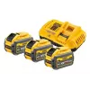 Akumulatora un lādētāja komplekts DeWalt DCB118X3 — Li‑Ion 9 Ah akumulators ar lādētāju