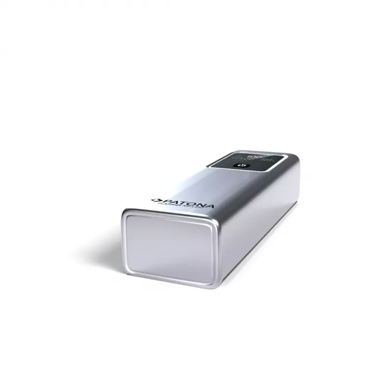 PATONA Platinum Powerbank Luxury One PD100 | 20000mAh | PD 100W | USB-C + USB-A Sudrabs, Melns