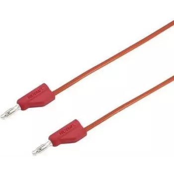 VOLTCRAFT Testa vads [Spraudnis 4 mm - Spraudnis 4 mm] 0,75 m Sarkans MSB-300 (MSB-300-0.75-Red)