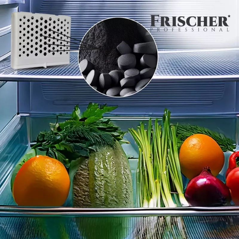 Frischer ledusskapja smaku absorbents