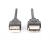 Digitus — USB pagarinātāja kabelis — USB Type A, 4 kontaktu (vīrišķais) — USB Type A, 4 kontaktu (sieviešu) — 3,0 m (USB / USB2.0) — melns (AK-300202-030-S)