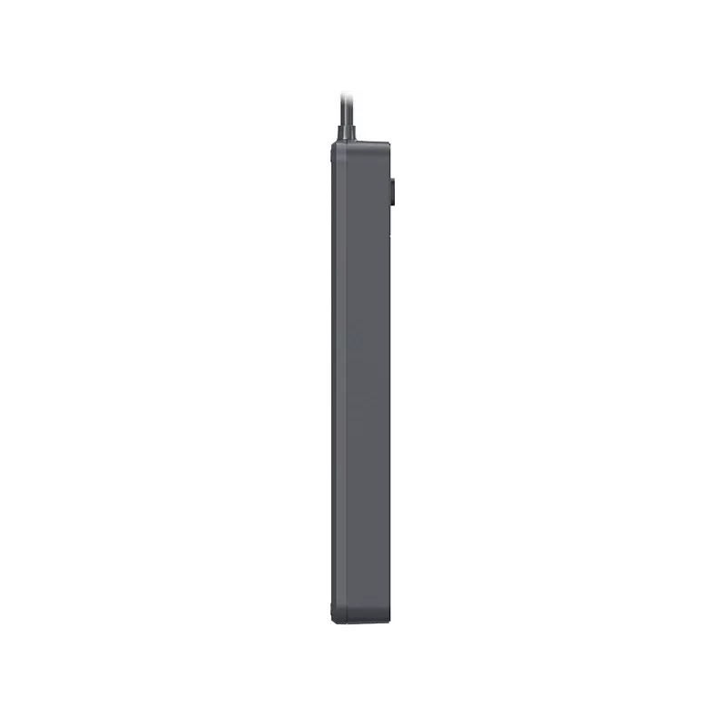 TRACER Power Line+ 5m Graphite pārsprieguma aizsargs (5 kontaktligzdas)