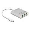 Karšu lasītājs DeLOCK 91005 USB 3.2 Gen 1 Type-C pelēks CF MMC MicroSD