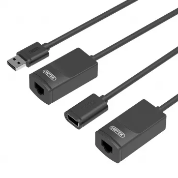 Tīkla kabelis UNITEK Y-UE01001 dokstacijas/portu replikators USB 3.0 60m melns