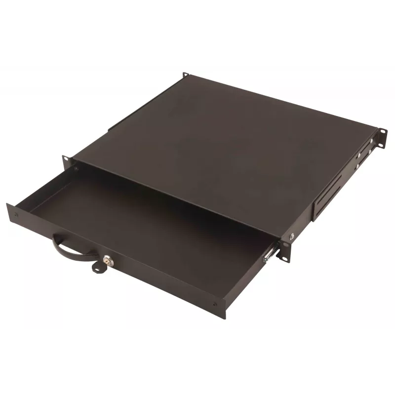 Tastatūras atvilktne un dokumentu glabātuve Digitus DN-19 KEY-1U-SW