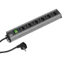 Power Distribution Unit Bachmann 300.003 6 AC outlets 2U Melns pelēka