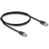 DeLOCK 64263 USB centrmezgls Type-A 5000 Mbit/s melns