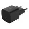 USB-C lādētājs Belkin BOOSTCHARGE 25W Power Delivery melns – ātrs USB‑C PD 25W sienas adapteris