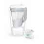 Ūdens filtrēšanas krūze BRITA Glass+1 Maxtra Pro pelēka, 2,4 L kopējā / 1,5 L filtrētā, Maxtra Pro PP filtrs