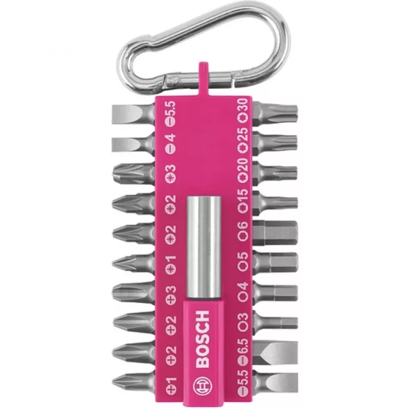 Skrūvgrieža uzgaļu komplekts Bosch 2607002821 — 21 gab.: Torx, PH, PZ, sešstūris