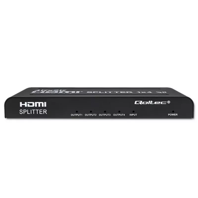 Qoltec 51798 Aktīvais HDMI sadalītājs 4 x HDMI 4K x 2K | 3.4Gb/s