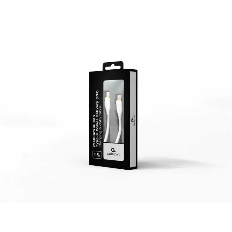 USB kabelis GEMBIRD CC-USB2S-CMCM-1.5M-W, 1.5 m