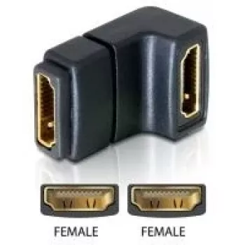 Adapter HDMI female 90° uz leju DeLOCK 65075