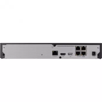 Tīkla videoreģistrators - 4 IP kanāli - H.265 - 40Mbps - HDMI - PoE slēdzis - bez HDD