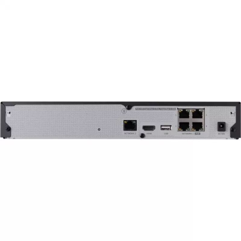 Tīkla videoreģistrators - 4 IP kanāli - H.265 - 40Mbps - HDMI - PoE slēdzis - bez HDD