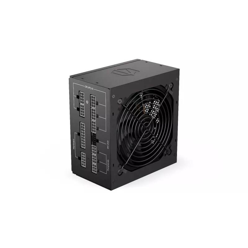 ENDORFY Supremo FM6 850 W barošanas bloks, 24-pin ATX, pilnībā modulārs, 80 PLUS Gold, 120 mm ventilators, melns