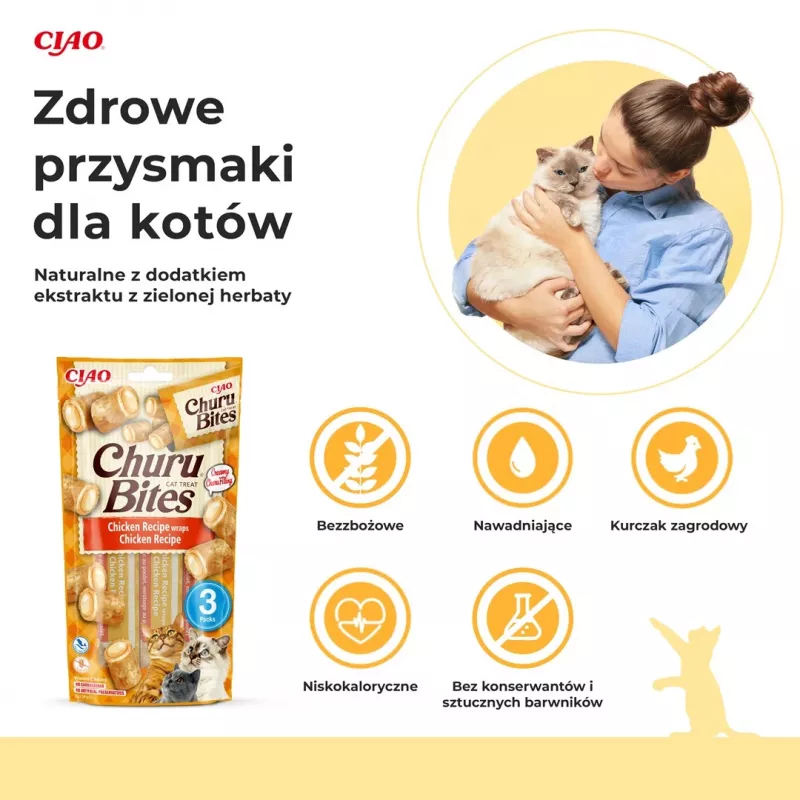 INABA Churu Bites vistas receptes vijumi – kaķu gardumi – 3x10 g