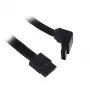 SilverStone SATA III kabelis 50 cm leņķa/taisns - apvalkots melns