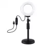 Puluz PU391 gredzenveida LED lampa ar regulējamu pamatni