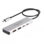 DeLOCK USB centrmezgls USB Type-C 10 Gbps 2x Type-A 2x Type-C 35 cm kabelis