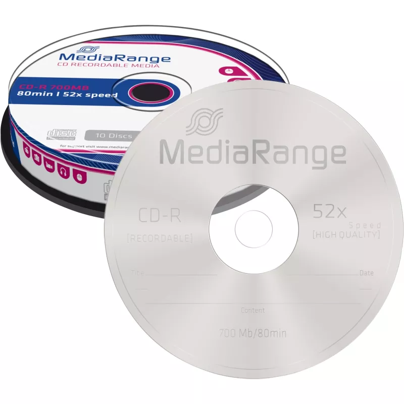 CD-R MediaRange MR214 700 MB 52x 10 gab.
