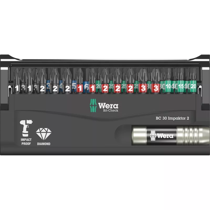 Wera 05057697001 Bit-Check 30 Impaktor 2 uzgaļu komplekts
